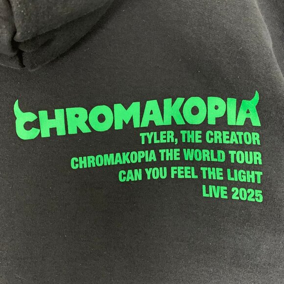 Tyler the Creator Chromakopia World Tour Black Green Hoodie XXL 2XL - Picture 11 of 16